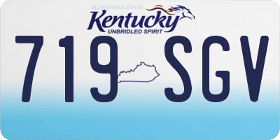 KY license plate 719SGV