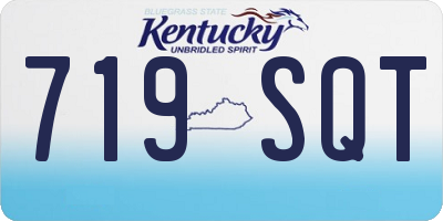 KY license plate 719SQT