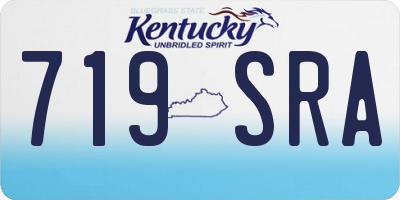 KY license plate 719SRA