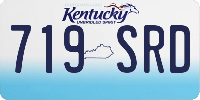 KY license plate 719SRD