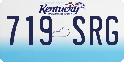 KY license plate 719SRG