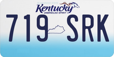 KY license plate 719SRK