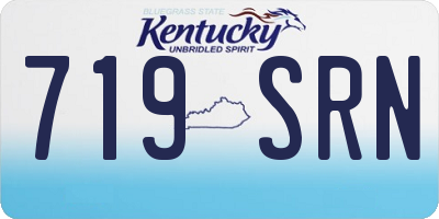 KY license plate 719SRN