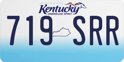 KY license plate 719SRR