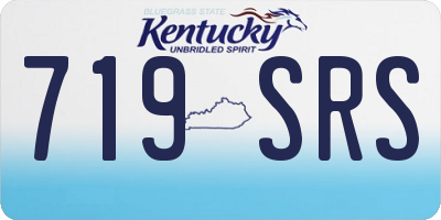 KY license plate 719SRS