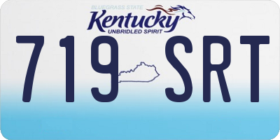 KY license plate 719SRT