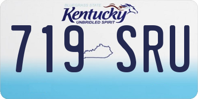 KY license plate 719SRU