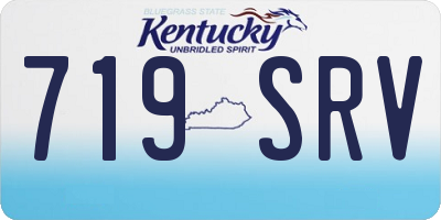 KY license plate 719SRV