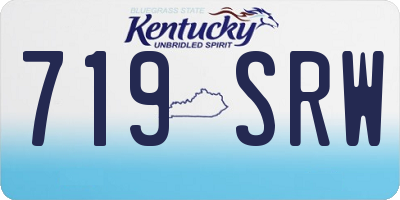 KY license plate 719SRW