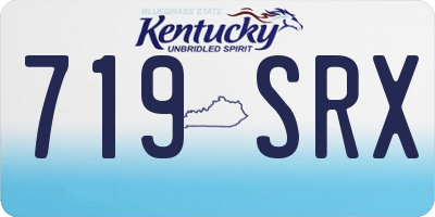 KY license plate 719SRX