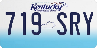 KY license plate 719SRY