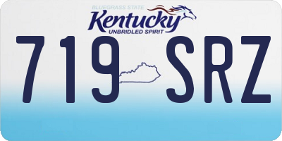 KY license plate 719SRZ
