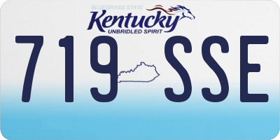KY license plate 719SSE