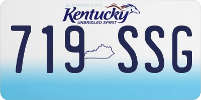 KY license plate 719SSG