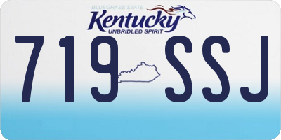 KY license plate 719SSJ