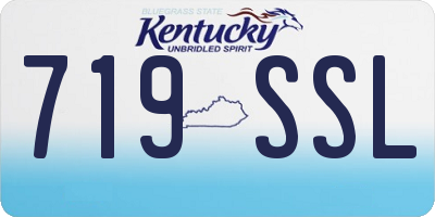 KY license plate 719SSL