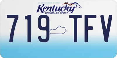 KY license plate 719TFV