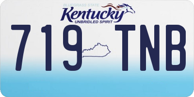 KY license plate 719TNB