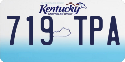KY license plate 719TPA