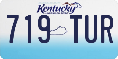 KY license plate 719TUR
