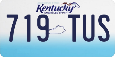 KY license plate 719TUS