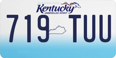 KY license plate 719TUU