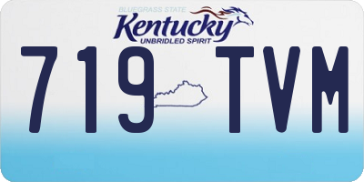 KY license plate 719TVM