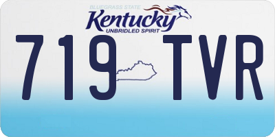 KY license plate 719TVR