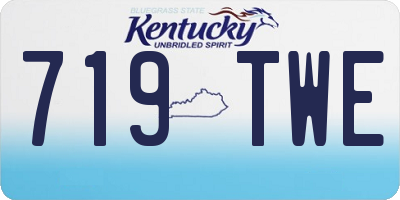KY license plate 719TWE