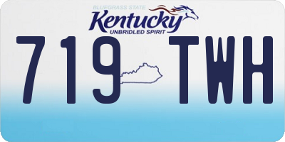 KY license plate 719TWH