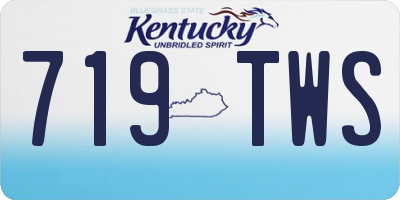 KY license plate 719TWS