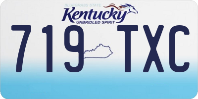 KY license plate 719TXC