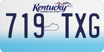 KY license plate 719TXG