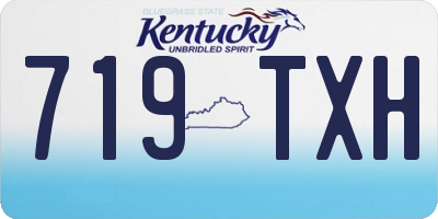 KY license plate 719TXH