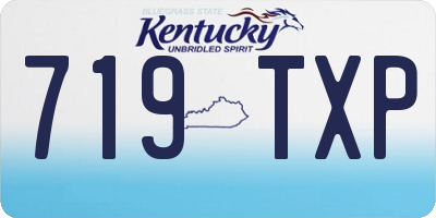 KY license plate 719TXP