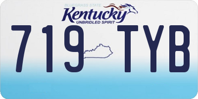 KY license plate 719TYB