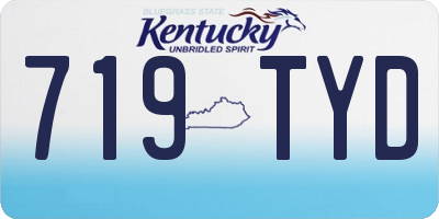 KY license plate 719TYD