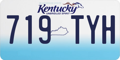 KY license plate 719TYH