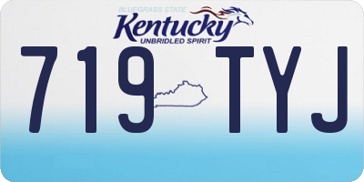 KY license plate 719TYJ