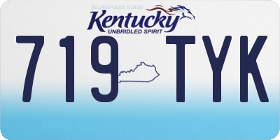 KY license plate 719TYK