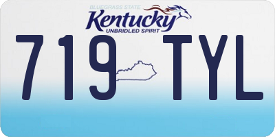 KY license plate 719TYL