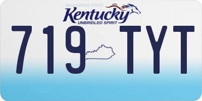 KY license plate 719TYT