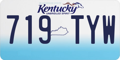 KY license plate 719TYW