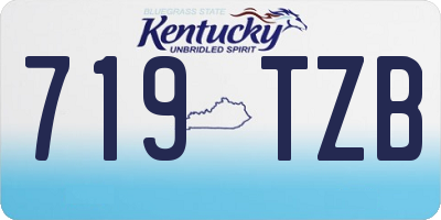KY license plate 719TZB
