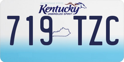 KY license plate 719TZC
