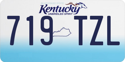 KY license plate 719TZL