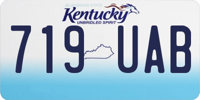 KY license plate 719UAB