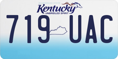 KY license plate 719UAC
