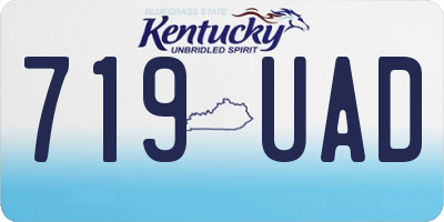 KY license plate 719UAD