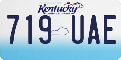 KY license plate 719UAE